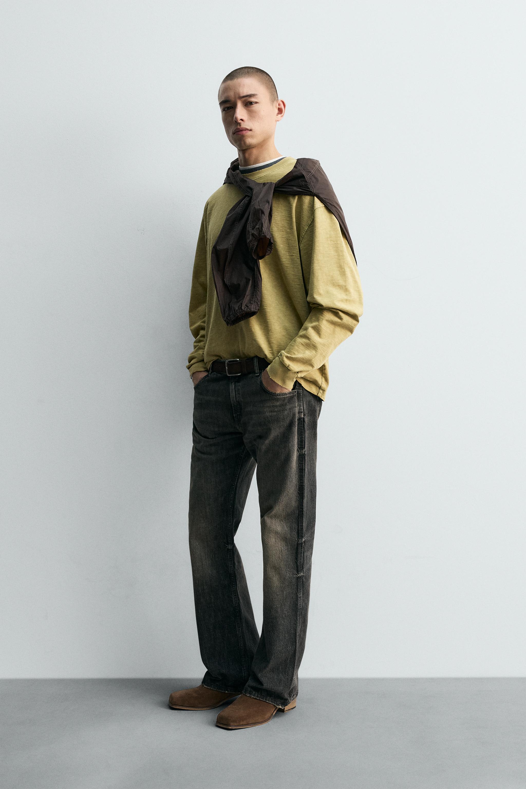 RIPPED EFFECT STRUCTURED T-SHIRT